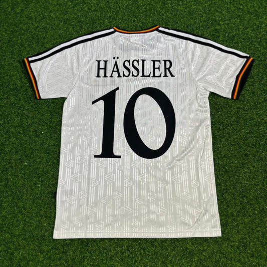 Thomas Häẞler Hassler Deutschland EM 1996 Germany Finale Heim Retro Fußballtrikot Set Jersey