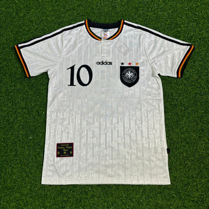 Thomas Häẞler Hassler Deutschland EM 1996 Germany Finale Heim Retro Fußballtrikot Set Jersey