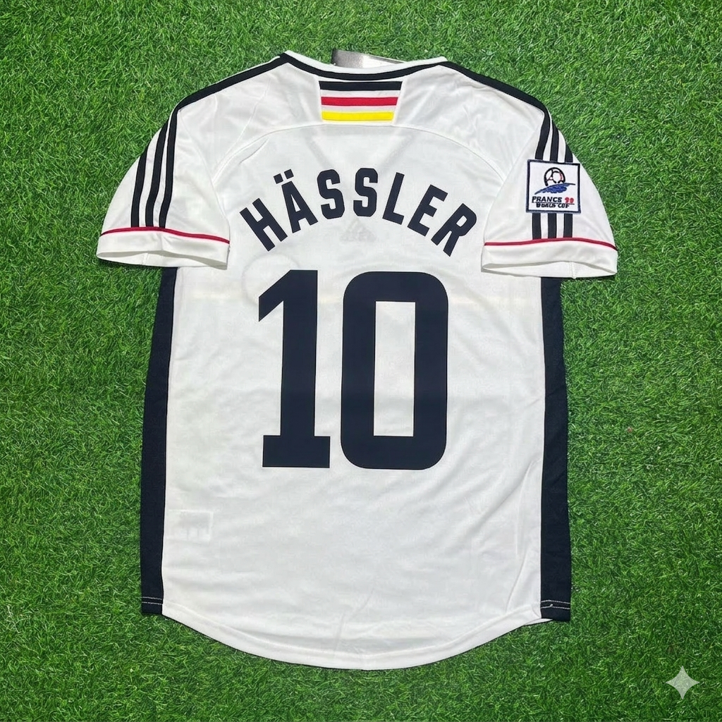 Germany World Cup 1998 Thomas Hässler Deutschland Retro Fußballtrikot