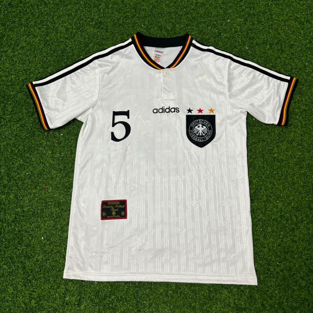 Thomas Helmer Deutschland EM 1996 Finale Heim Retro Fußballtrikot Set Jersey