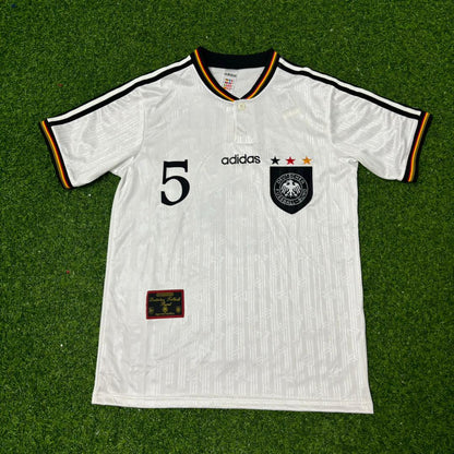 Thomas Helmer Deutschland EM 1996 Finale Heim Retro Fußballtrikot Set Jersey