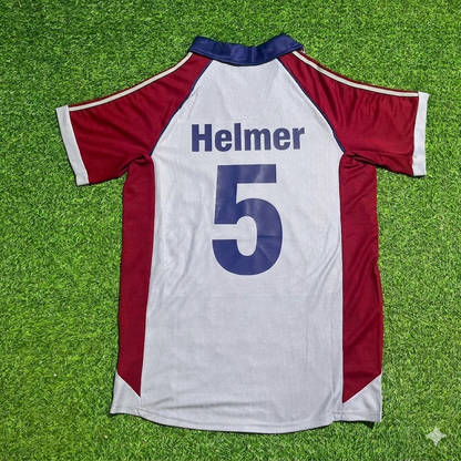 Thomas Helmer #5 FC Bayern München 1998-1999 Auswärts Retro Fußballtrikot Grau Jersey