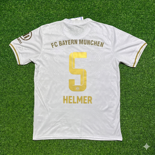 Thomas Helmer #5 FC Bayern München 125 Years Anniversary Special-Edition White Football Jersey