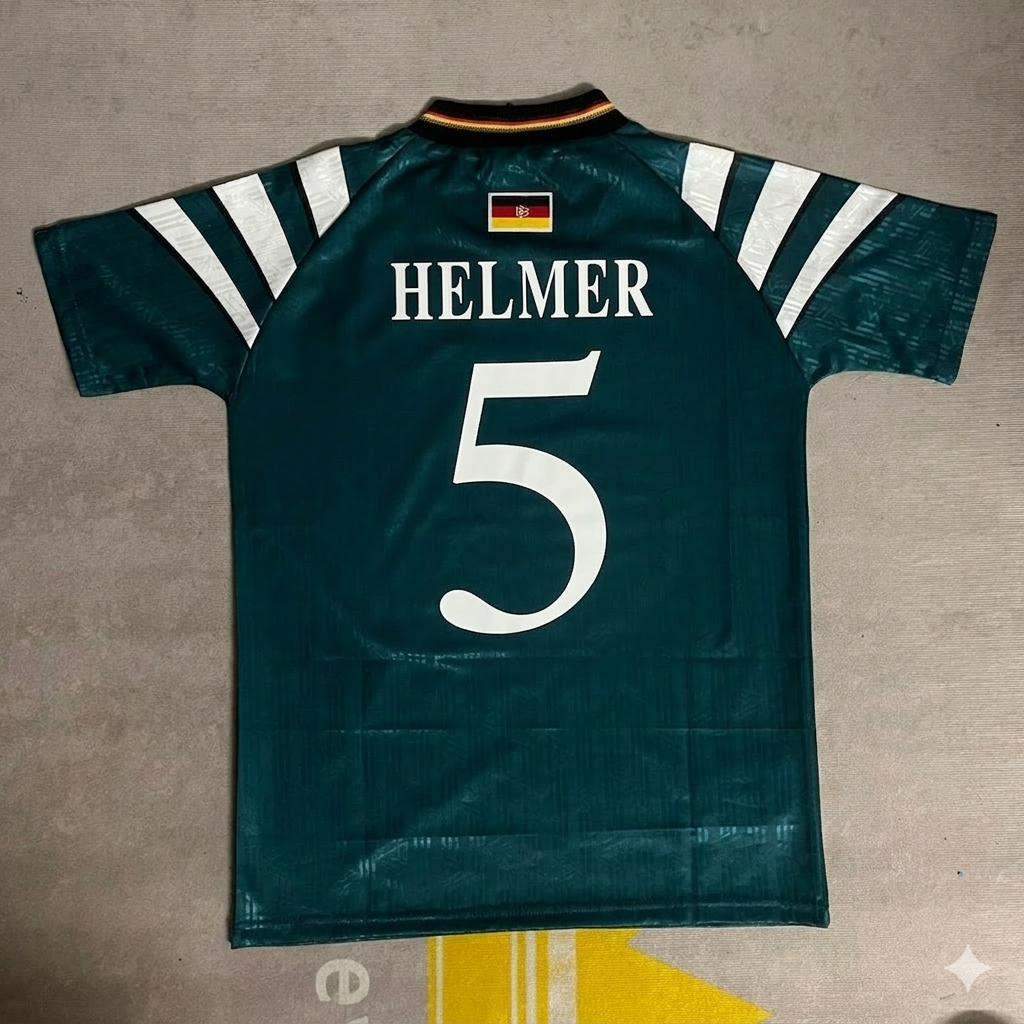 Germany EURO 1996 Thomas Helmer Deutschland Retro Football Jersey