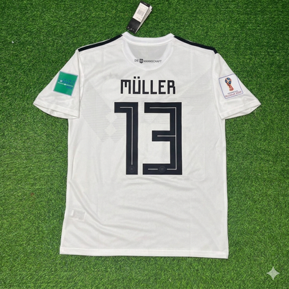 Germany World Cup 2018 Thomas Müller Deutschland Retro Football Jersey