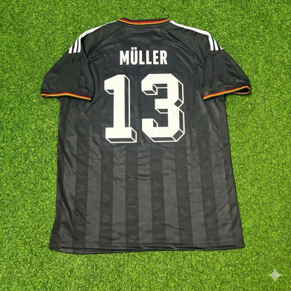 Thomas Müller 13# Germany Black Retro Vintage Football Jersey Kit
