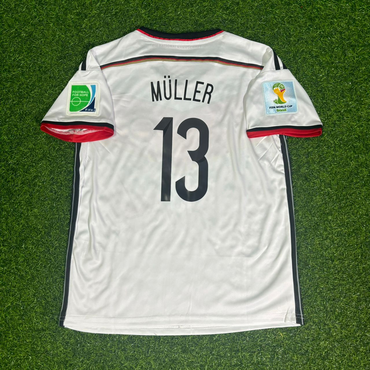 Germany World Cup 2014 Thomas Müller 13 Final Retro Football Jersey