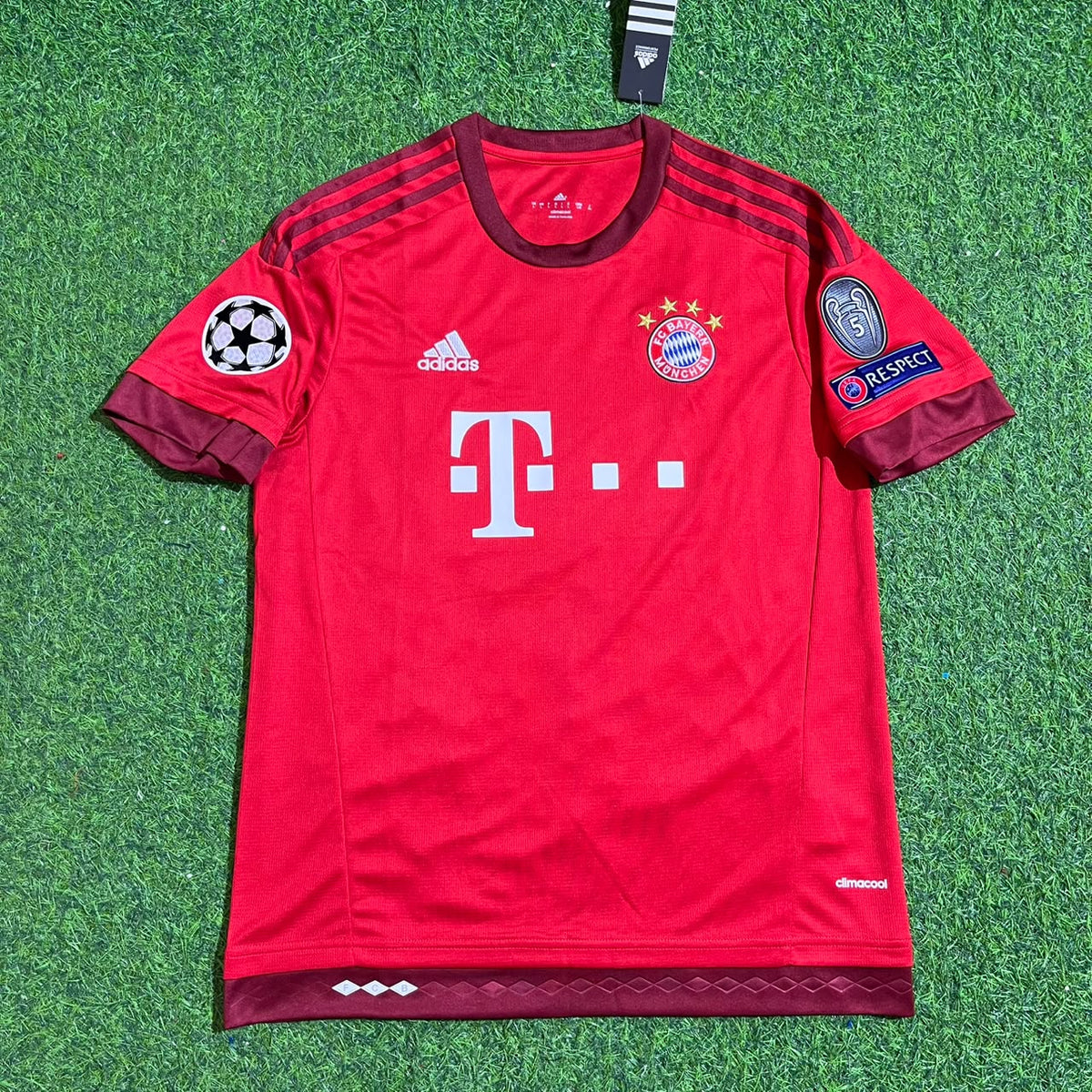 Thomas Müller Bayern Munich 2015-2016 Home Red Football Jersey Kit
