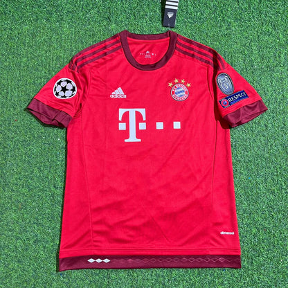 Thomas Müller Bayern Munich 2015-2016 Home Red Football Jersey Kit