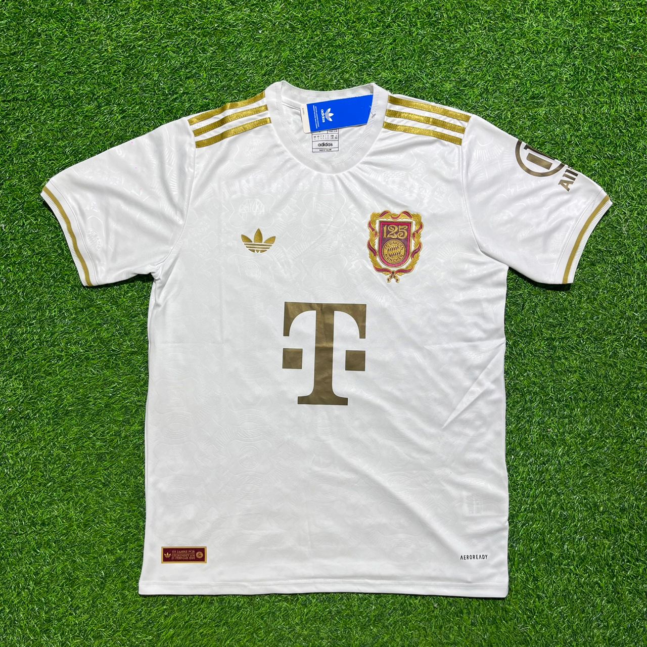 Philipp Lahm #21 FC Bayern München 125 Years Anniversary Special-Edition White Football Jersey