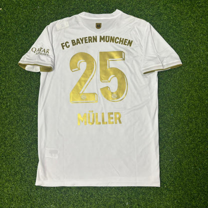 Thomas Müller #25 FC Bayern München 125 Years Anniversary Special-Edition White Football Jersey