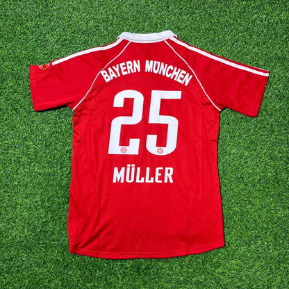 Thomas Müller Bayern Munich 2006/07 Red Retro Football Jersey Collection
