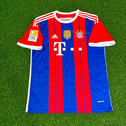 Thomas Müller #25 Bayern Munich 2014 2015 Home Retro Patch Football Jersey
