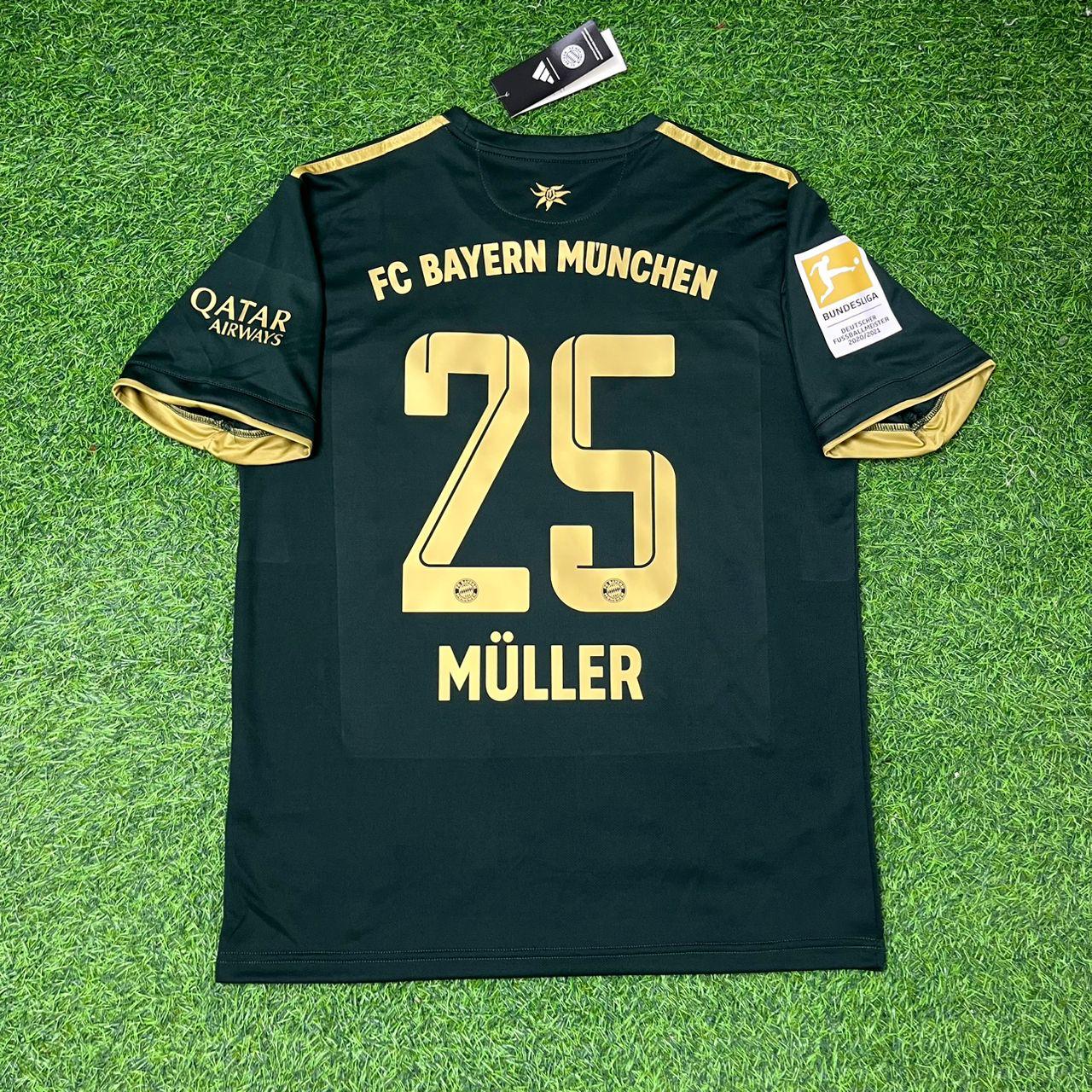 Thomas Muller Bayern Munich 2021-2022 Oktoberfest Green Special Edition Football Jersey Kit