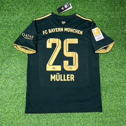 Thomas Muller Bayern Munich 2021-2022 Oktoberfest Green Special Edition Football Jersey Kit