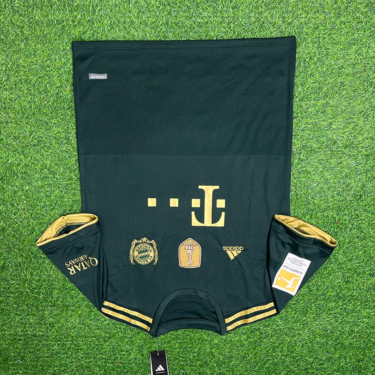 Alphonso Davies Bayern Munich 2021-2022 Oktoberfest Green Special Edition Football Jersey Kit