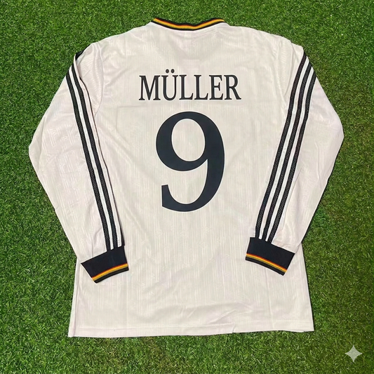 Gerd Müller #9 Germany Long Sleeve Retro Football Jersey Collection