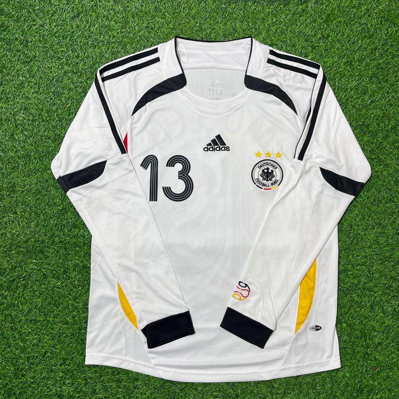 Thomas Müller Germany World Cup Long Sleeve White Retro Football Jersey Kit