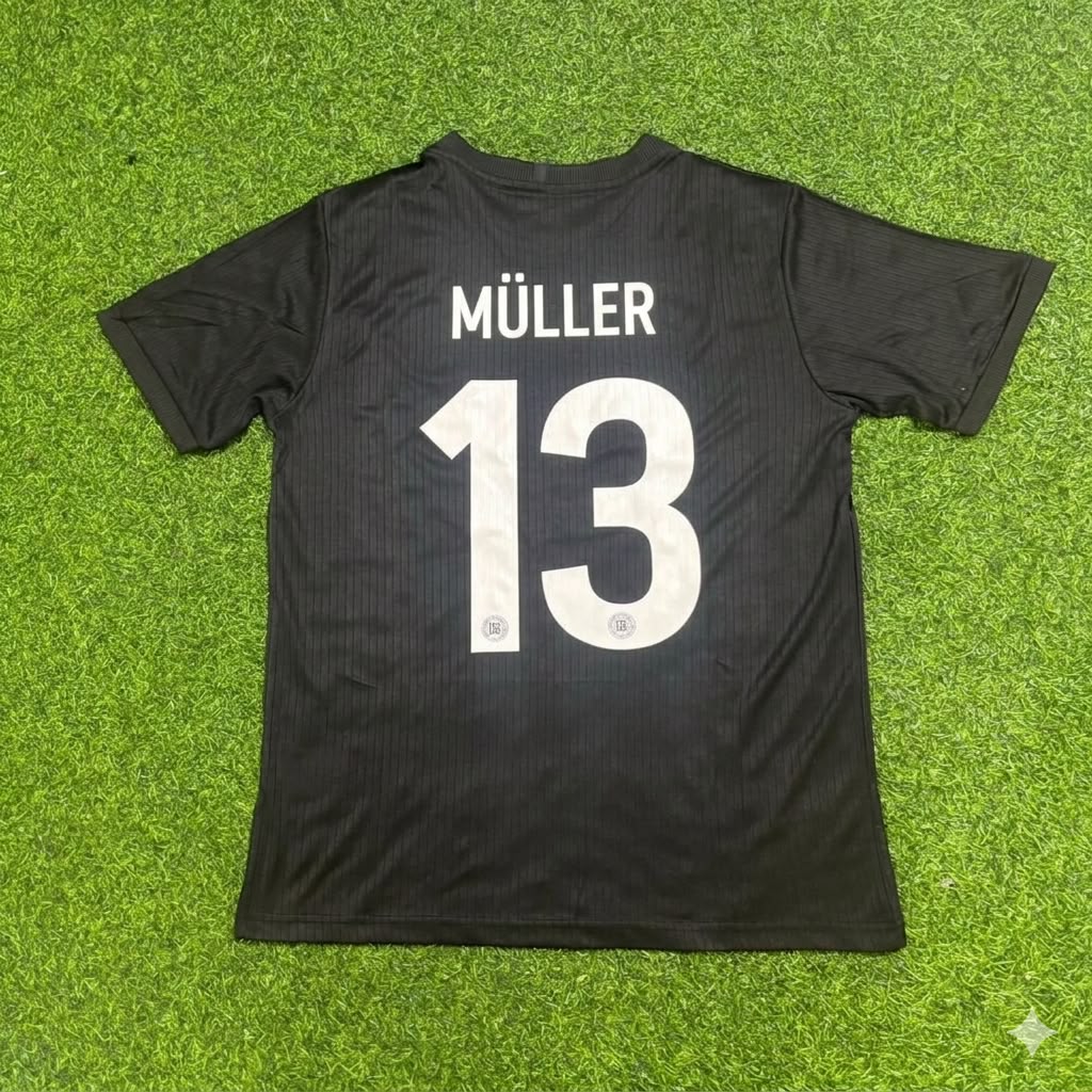 Thomas Müller Germany 125 Years Special Black Football Jersey Kit