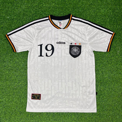 Thomas Strunz Deutschland EM 1996 Finale Heim Retro Fußballtrikot Set Jersey