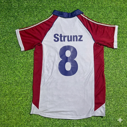 Thomas Strunz #8 FC Bayern München 1998-1999 Auswärts Retro Fußballtrikot Grau Jersey
