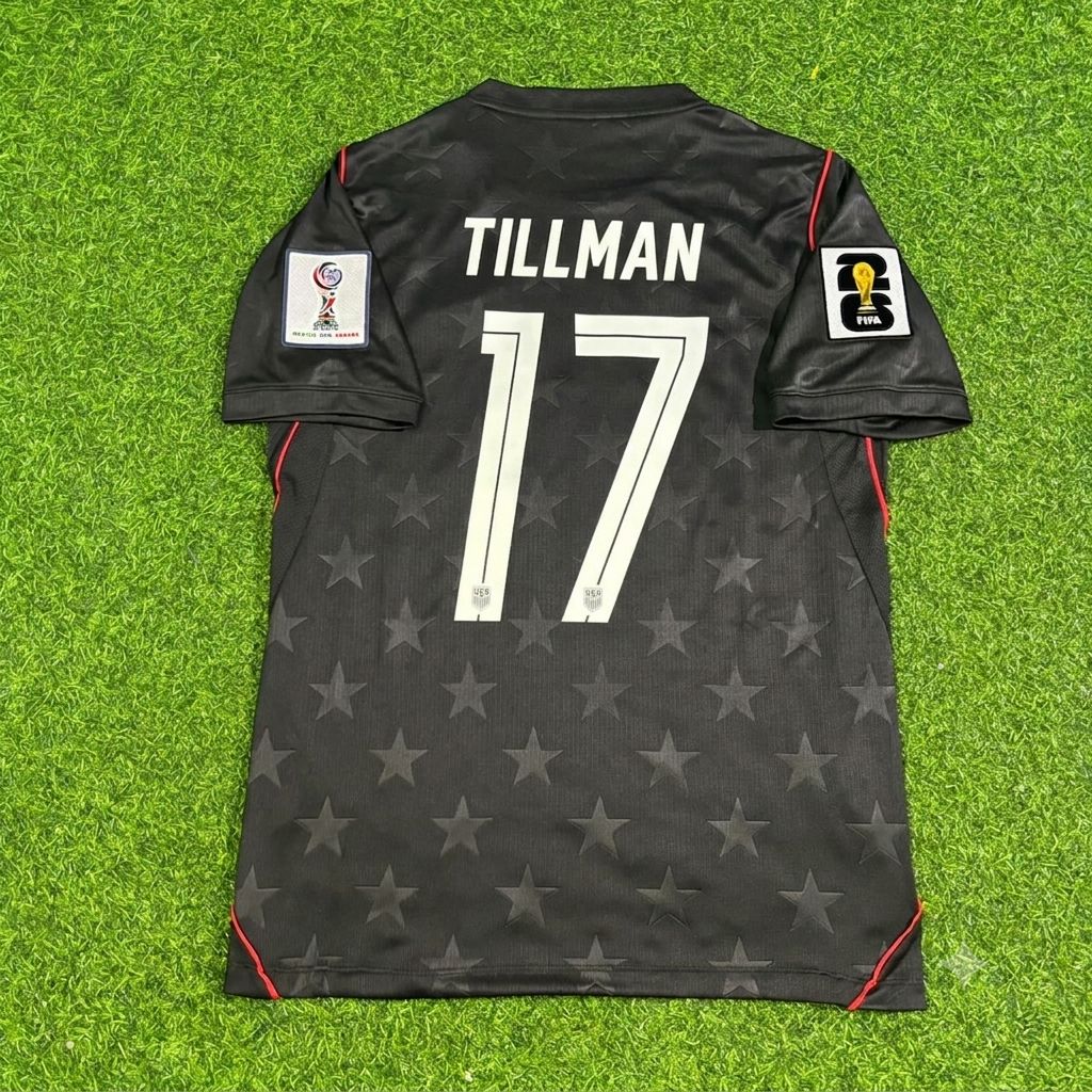 USA USMNT World Cup 2026 Malik Tillman Black Football Jersey