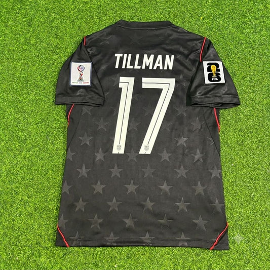 USA USMNT World Cup 2026 Malik Tillman Black Football Jersey