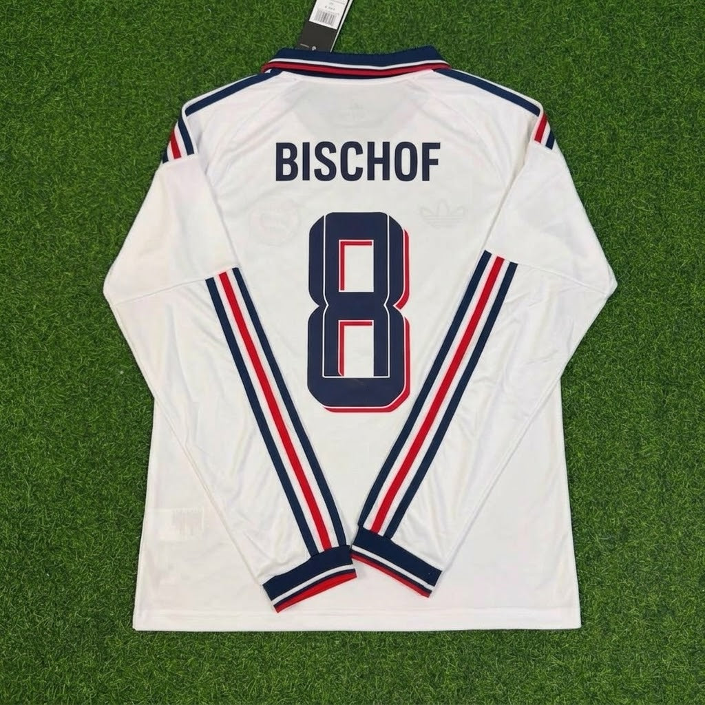 Bayern Munich 2027 Tom Bischof #8 Away Long Sleeve Football Jersey