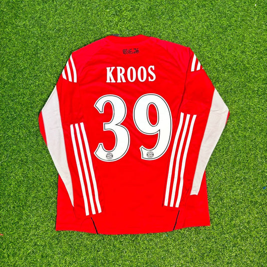 Toni Kroos FC Bayern Munich 2010/11 Red Retro Football Jersey