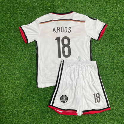 Germany World Cup 2014 Toni Kroos Kids Retro Football Jersey