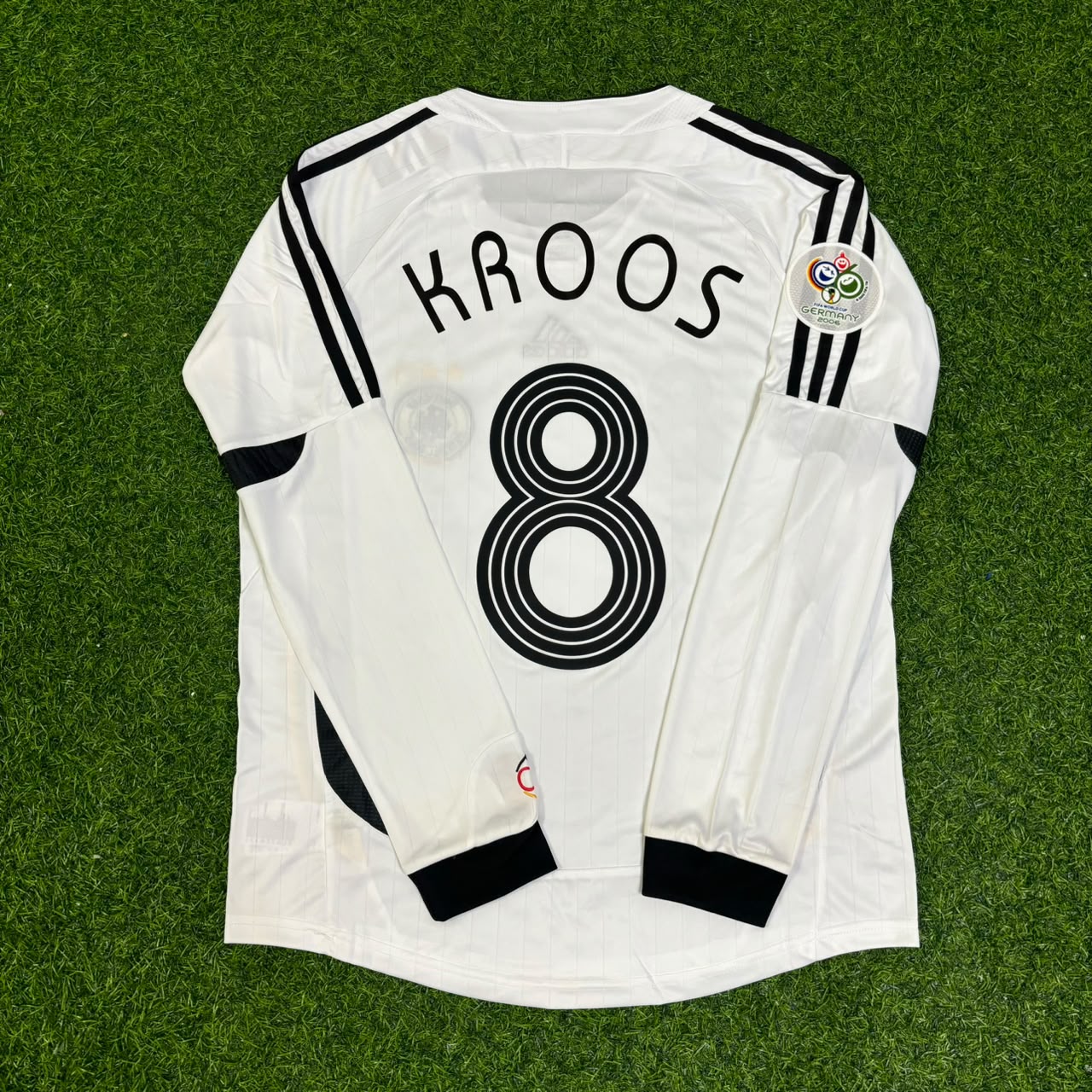 Toni Kroos Germany World Cup Long Sleeve White Retro Football Jersey Kit