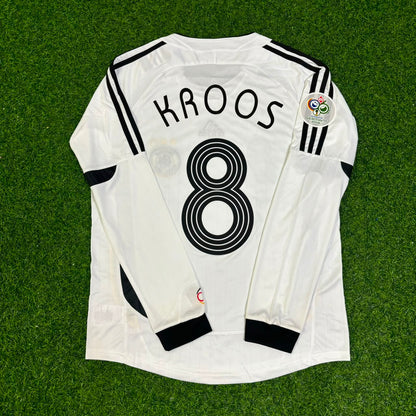 Toni Kroos Germany World Cup Long Sleeve White Retro Football Jersey Kit