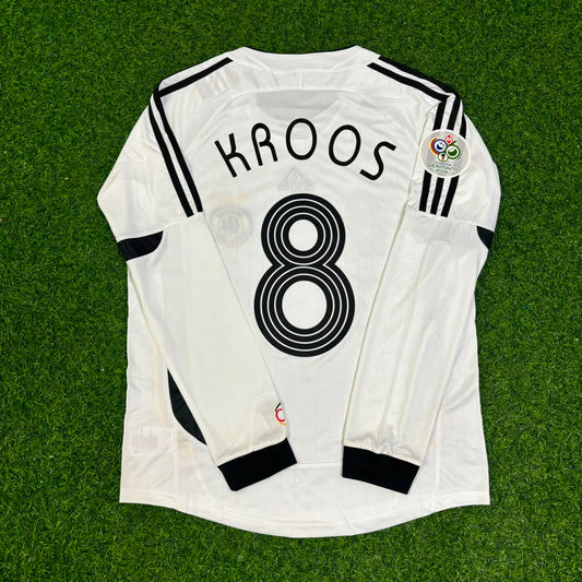 Toni Kroos Germany World Cup Long Sleeve White Retro Football Jersey Kit