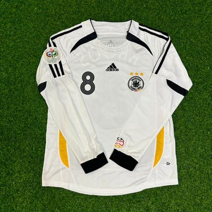 Toni Kroos Germany World Cup Long Sleeve White Retro Football Jersey Kit