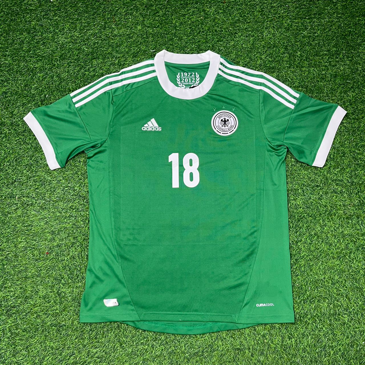 Germany EURO 2012 Toni Kroos Green Retro Football Jersey