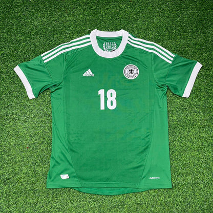 Germany EURO 2012 Toni Kroos Green Retro Football Jersey