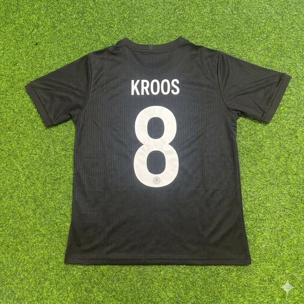 Toni Kroos Germany 125 Years Special Black Football Jersey Kit
