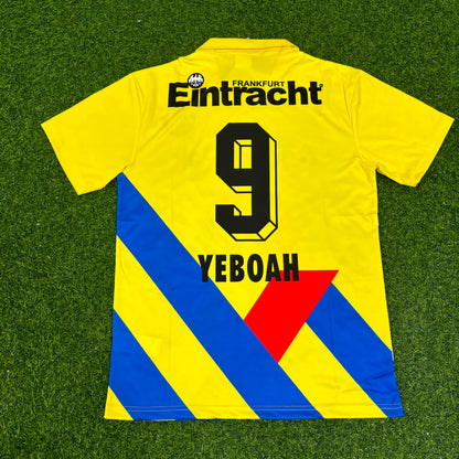 Tony Yeboah Eintracht Frankfurt 1993/1996 Retro Yellow Football Jersey Kit
