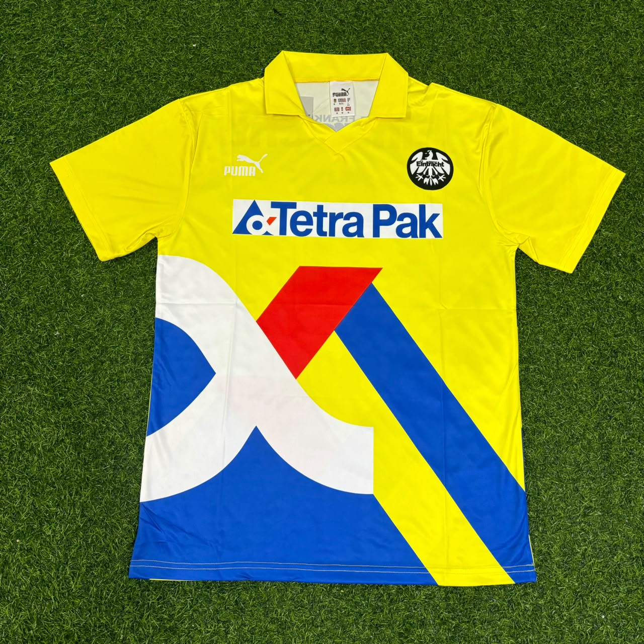 Tony Yeboah Eintracht Frankfurt 1993/1996 Retro Yellow Football Jersey Kit