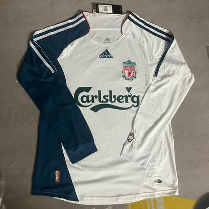 Philippe Coutinho Liverpool White Blue Retro Football Jersey