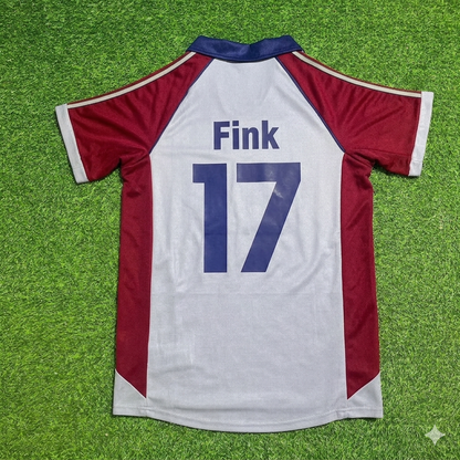 Thorsten Fink #17 FC Bayern München 1998-1999 Auswärts Retro Fußballtrikot Grau Jersey