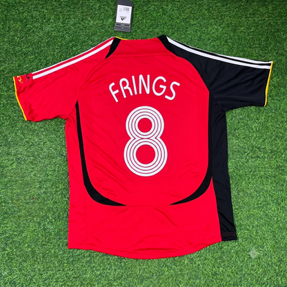 Germany World Cup 2006 Torsten Frings Away Red Black Retro Football Jersey