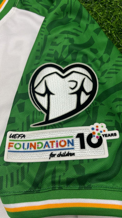 Troy Daniel Parrott Ireland White Football Kit