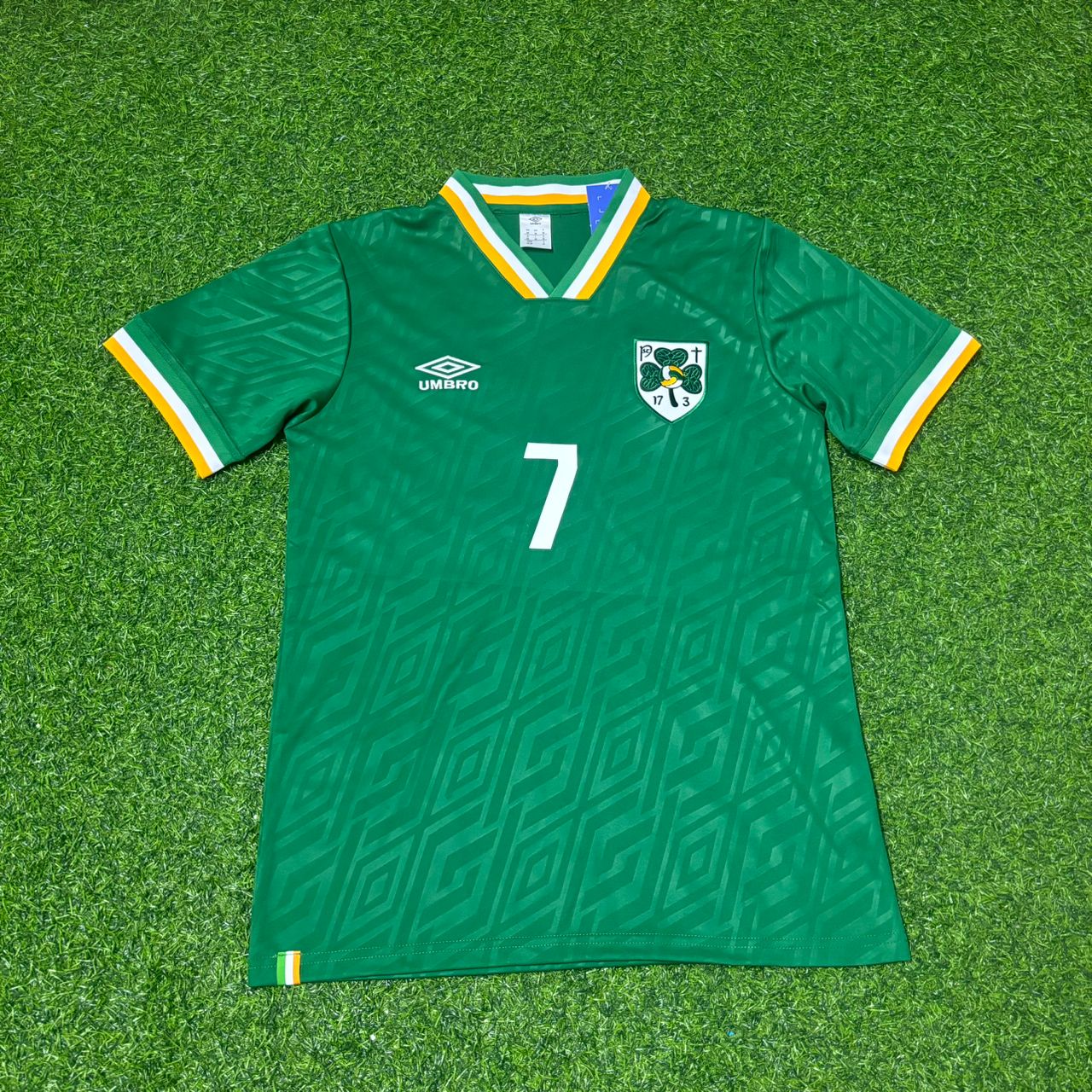 Troy Parrott #7 Ireland Vintage Special Edition Green Football Jersey Kit