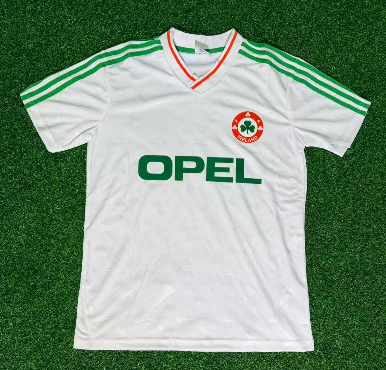 Ireland White Legendary Anniversary Retro Football Jersey Collection