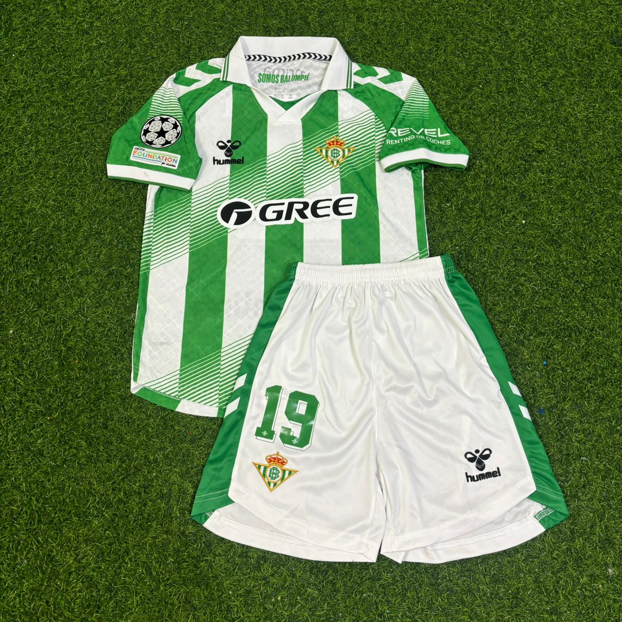 Troy Parrott Real Betis 2027 Home Green White Kids Football Jersey
