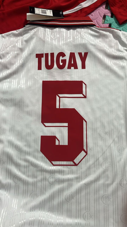 Türkiye Turkey Retro Beyaz Özel Forma Football Jersey Kit