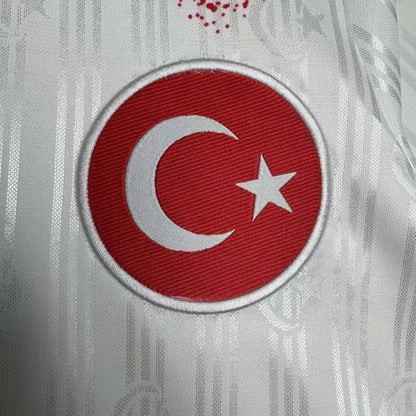 Türkiye Turkey Retro Beyaz Özel Forma Football Jersey Kit