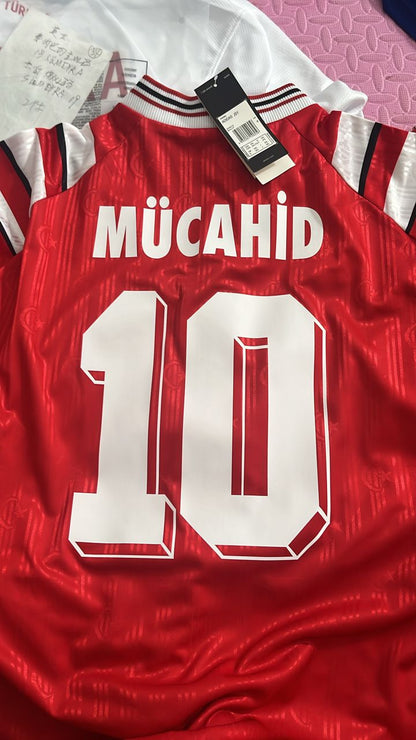 Türkiye Efsane Kirmizi Turkey Retro Kirmizi Özel Forma Football Jersey Kit