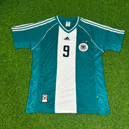 Germany World Cup 1998 Ulf Kirsten Away Retro Football Jersey